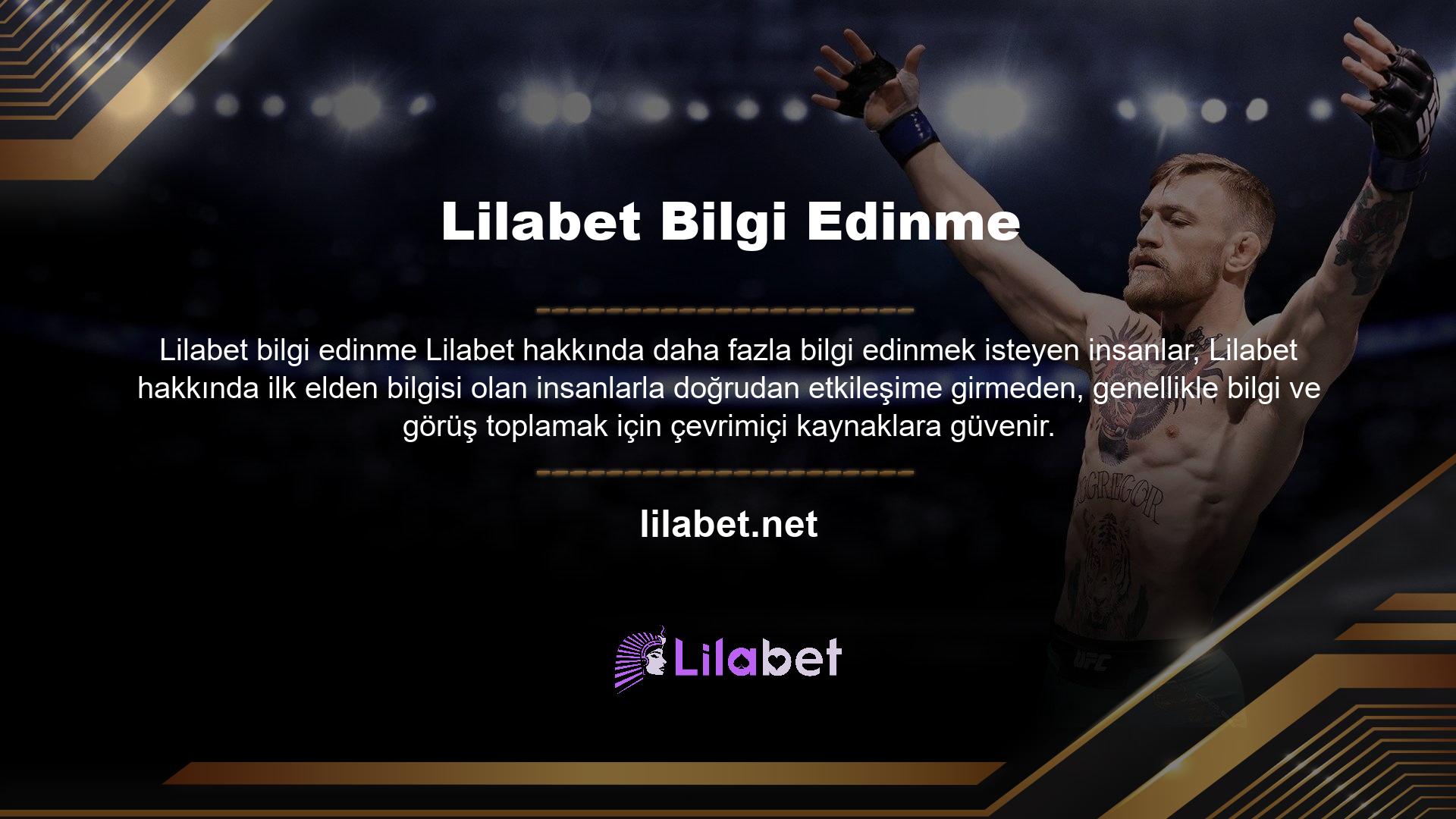 Daha önce Lilabet sitesine gittiyseniz, artık geri dönüp düşüncelerinizi ve endişelerinizi paylaşabilirsiniz